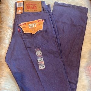 Purple Levi’s Shrink to fit 501 size w 31 L34